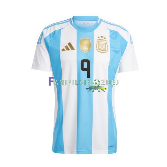 Koszulka Reprezentacji Argentyny Julian Alvarez 9 Copa America 2024 Domowa Krótkie Rękawy ,Męska