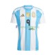 Koszulka Reprezentacji Argentyny Julian Alvarez 9 Copa America 2024 Domowa Krótkie Rękawy ,Męska