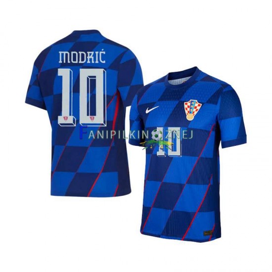 Koszulka Reprezentacji Chorwacji Modrić 10 ME 2024 Wyjazdowa Krótkie Rękawy ,Męska