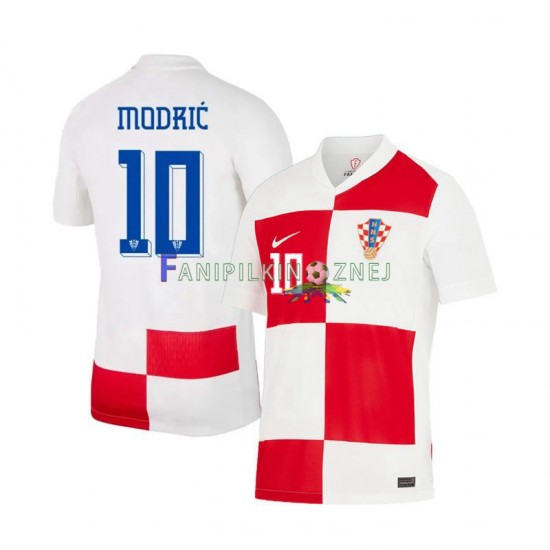 Koszulka Reprezentacji Chorwacji Modrić 10 ME 2024 Domowa Krótkie Rękawy ,Męska