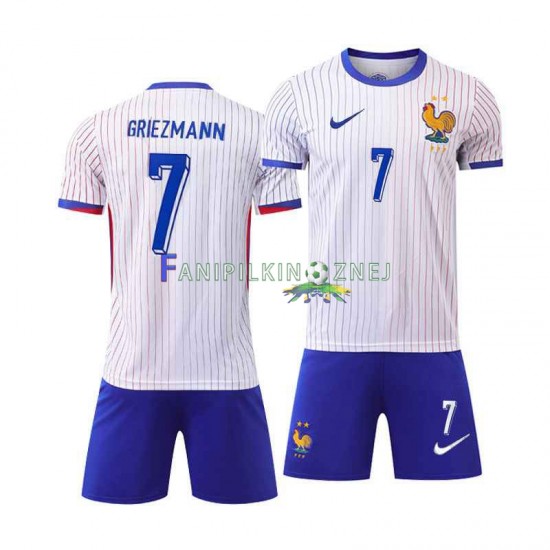Koszulka Reprezentacji Francji Antoine Griezmann 7 ME 2024 Wyjazdowa Krótkie Rękawy ,Dziecięca Koszulka Reprezentacji Francji Antoine Griezmann 7 ME 2024 Wyjazdowa Krótkie Rękawy ,Dziecięca