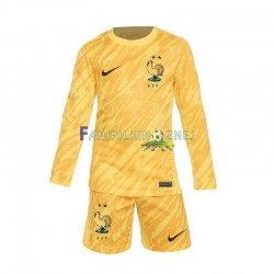 Koszulka Reprezentacji Francji Bramkarska ME 2024 Domowa Długie Rękawy ,Dziecięca