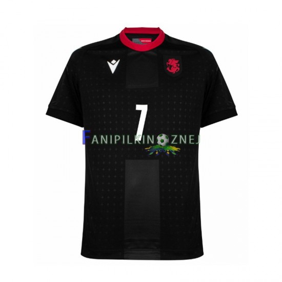 Koszulka Georgia Kvaratskhelia 7 ME 2024 Wyjazdowa Krótkie Rękawy ,Męska