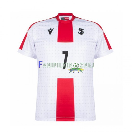 Koszulka Georgia Kvaratskhelia 7 ME 2024 Domowa Krótkie Rękawy ,Męska