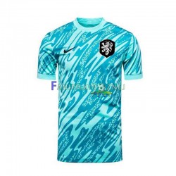 Koszulka Reprezentacji Holandii Bramkarska ME 2024 Trzeci Krótkie Rękawy ,Męska