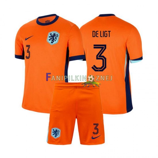 Koszulka Reprezentacji Holandii Matthijs de Ligt 3 ME 2024 Domowa Krótkie Rękawy ,Dziecięca Koszulka Reprezentacji Holandii Matthijs de Ligt 3 ME 2024 Domowa Krótkie Rękawy ,Dziecięca
