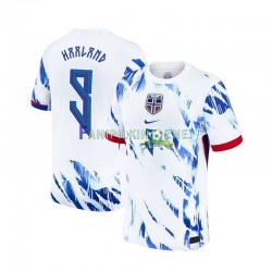 Koszulka Reprezentacji Norwegii Erling Haaland 9 2024 Wyjazdowa Krótkie Rękawy ,Męska