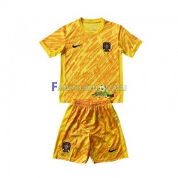 Koszulka Reprezentacji Portugalii Bramkarska ME 2024 Domowa Krótkie Rękawy ,Dziecięca