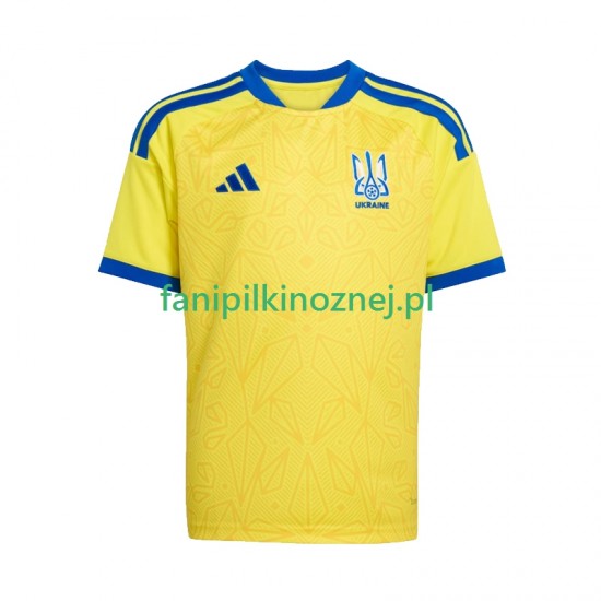 Koszulka Reprezentacji Ukrainy Mistrzostwa Świata 2026 Domowa Krótkie Rękawy ,Dziecięca