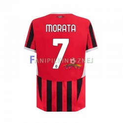 Koszulka AC Milan Alvaro Morata 7 2024-2025 Domowa Krótkie Rękawy ,Męska