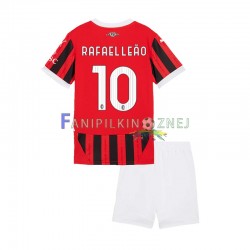 Koszulka AC Milan Rafael Leao 10 2024-2025 Domowa Krótkie Rękawy ,Dziecięca