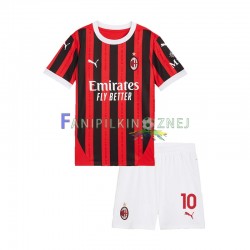 Koszulka AC Milan Rafael Leao 10 2024-2025 Domowa Krótkie Rękawy ,Dziecięca