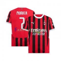 Koszulka AC Milan UCL Font MORATA 7 2024-2025 Domowa Krótkie Rękawy ,Męska