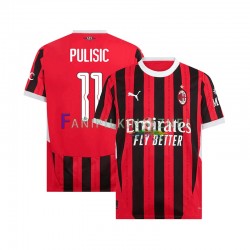 Koszulka AC Milan UCL Font PULISIC 11 2024-2025 Domowa Krótkie Rękawy ,Męska