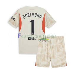 Koszulka Borussia Dortmund Gregor Kobel 1 Bramkarska 2024-2025 Domowa Krótkie Rękawy ,Dziecięca
