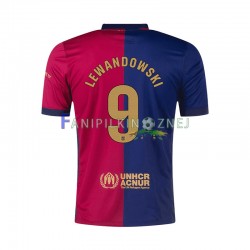Koszulka FC Barcelona Robert Lewandowski 9 2024-2025 Domowa Krótkie Rękawy ,Męska