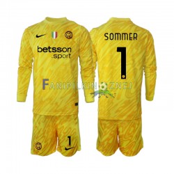 Koszulka Inter Mediolan Yann Sommer 1 Bramkarska 2024-2025 Wyjazdowa Długie Rękawy ,Dziecięca