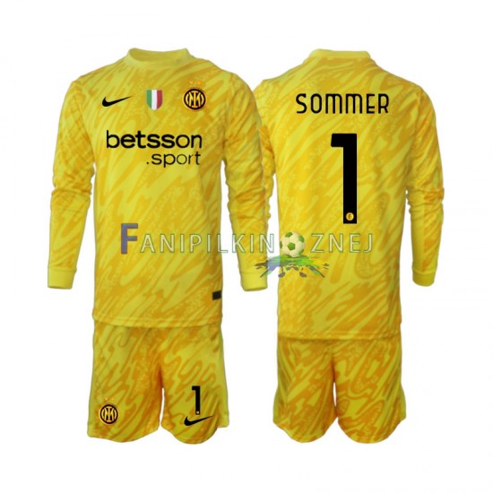 Koszulka Inter Mediolan Yann Sommer 1 Bramkarska 2024-2025 Wyjazdowa Długie Rękawy ,Dziecięca Koszulka Inter Mediolan Yann Sommer 1 Bramkarska 2024-2025 Wyjazdowa Długie Rękawy ,Dziecięca