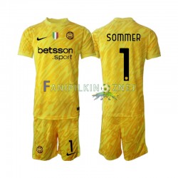 Koszulka Inter Mediolan Yann Sommer 1 Bramkarska 2024-2025 Wyjazdowa Krótkie Rękawy ,Dziecięca