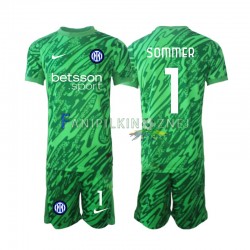 Koszulka Inter Mediolan Yann Sommer 1 Bramkarska 2024-2025 Domowa Krótkie Rękawy ,Dziecięca