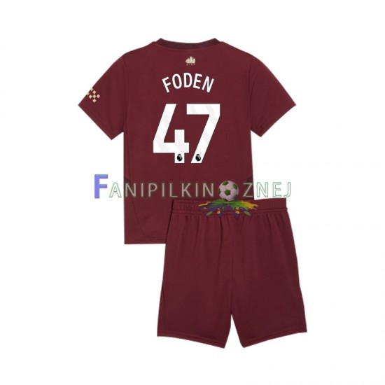 Koszulka Manchester City Phil Foden 47 2024-2025 Trzeci Krótkie Rękawy ,Dziecięca Koszulka Manchester City Phil Foden 47 2024-2025 Trzeci Krótkie Rękawy ,Dziecięca