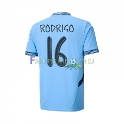 Koszulka Manchester City UCL Font RODRIGO 16 2024-2025 Domowa Krótkie Rękawy ,Męska