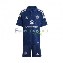 Koszulka Manchester United Czerwony 2024-2025 Wyjazdowa Krótkie Rękawy ,Dziecięca