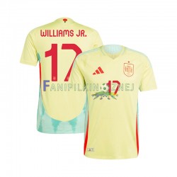 Koszulka Reprezentacji Hiszpanii WILLIAMS JR 17 ME 2024 Wyjazdowa Krótkie Rękawy ,Męska