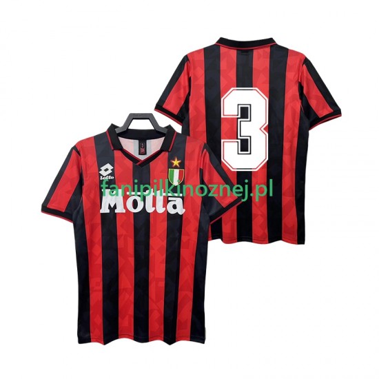Koszulka AC Milan 3 1993 Retro 1994 Domowa Krótkie Rękawy ,Męska