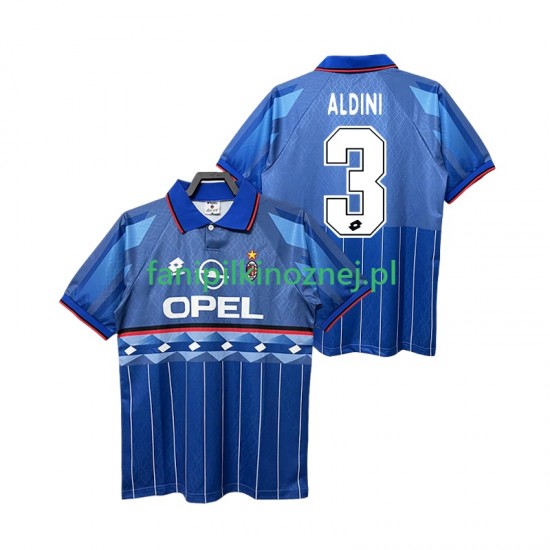Koszulka AC Milan ALDINI 3 1995 1996 Retro Wyjazdowa Krótkie Rękawy ,Męska