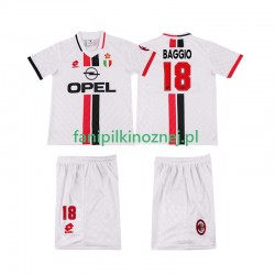 Koszulka AC Milan BAGGIO 18 1996 1997 Retro Wyjazdowa Krótkie Rękawy ,Dziecięca