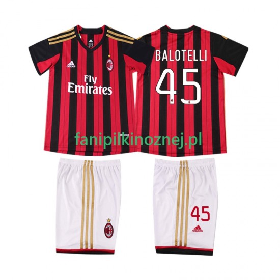 Koszulka AC Milan BALOTELL 45 2013 2014 Retro Domowa Krótkie Rękawy ,Dziecięca
