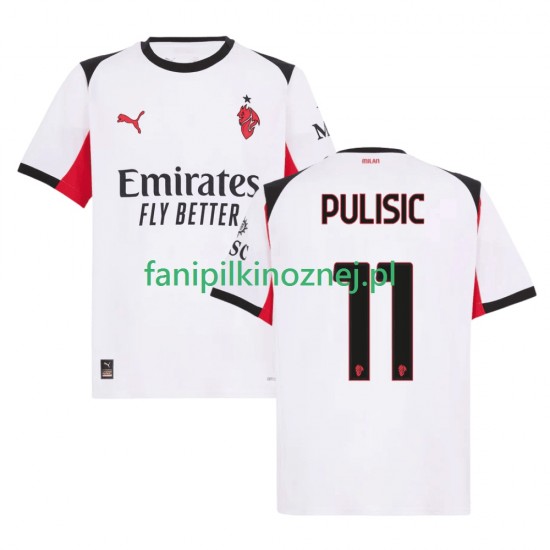 Koszulka AC Milan Christian Pulisic 11 2025-2026 Wyjazdowa Krótkie Rękawy ,Męska