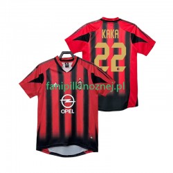 Koszulka AC Milan KAKA 22 2005 Retro 2004 Domowa Krótkie Rękawy ,Męska
