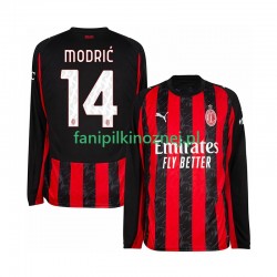 Koszulka AC Milan Modrić Luca 14 2025-2026 Domowa Długie Rękawy ,Męska