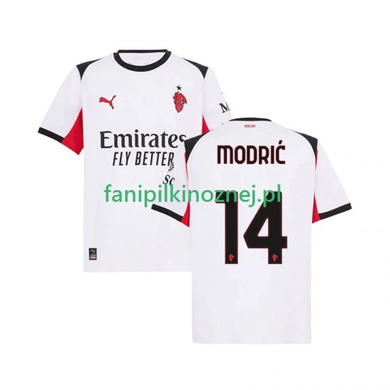 Koszulka AC Milan Modrić Luka 14 2025-2026 Wyjazdowa Krótkie Rękawy ,Męska