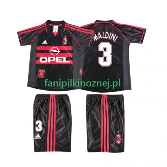 Koszulka AC Milan MALDINI 3 Retro 1998 1999 Trzeci Krótkie Rękawy ,Dziecięca