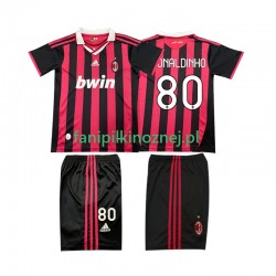 Koszulka AC Milan RONALDINHO 80 2009 Retro 2010 Domowa Krótkie Rękawy ,Dziecięca