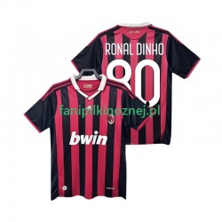 Koszulka AC Milan RONALDINHO 80 2009 Retro 2010 Domowa Krótkie Rękawy ,Męska