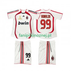 Koszulka AC Milan RONALDO 9 2007 Retro 2006 Wyjazdowa Krótkie Rękawy ,Dziecięca