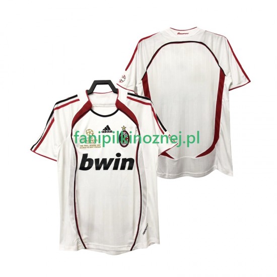 Koszulka AC Milan 2007 Retro 2006 Wyjazdowa Krótkie Rękawy ,Męska