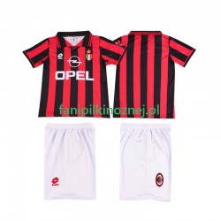 Koszulka AC Milan 1996 1997 Retro Domowa Krótkie Rękawy ,Dziecięca