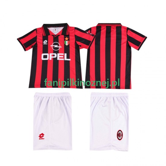 Koszulka AC Milan 1996 1997 Retro Domowa Krótkie Rękawy ,Dziecięca