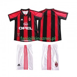 Koszulka AC Milan Retro 1998 1999 Domowa Krótkie Rękawy ,Dziecięca