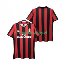 Koszulka AC Milan 1988 1989 Retro Domowa Krótkie Rękawy ,Męska