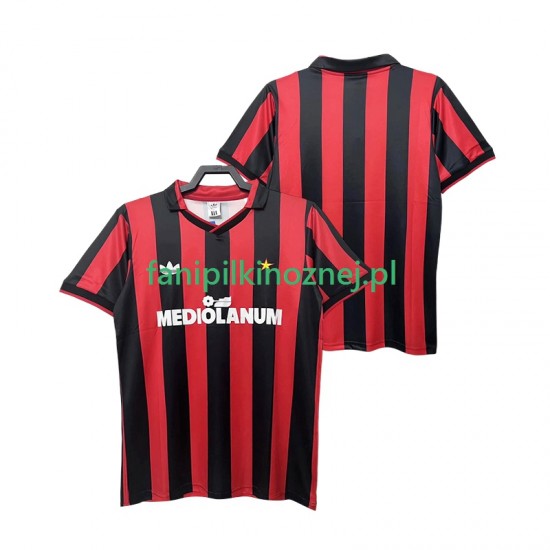 Koszulka AC Milan 1990 1991 Retro Domowa Krótkie Rękawy ,Męska