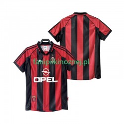 Koszulka AC Milan Retro 1998 1999 Domowa Krótkie Rękawy ,Męska