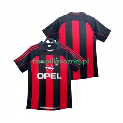 Koszulka AC Milan 2000 Retro 2002 Domowa Krótkie Rękawy ,Męska