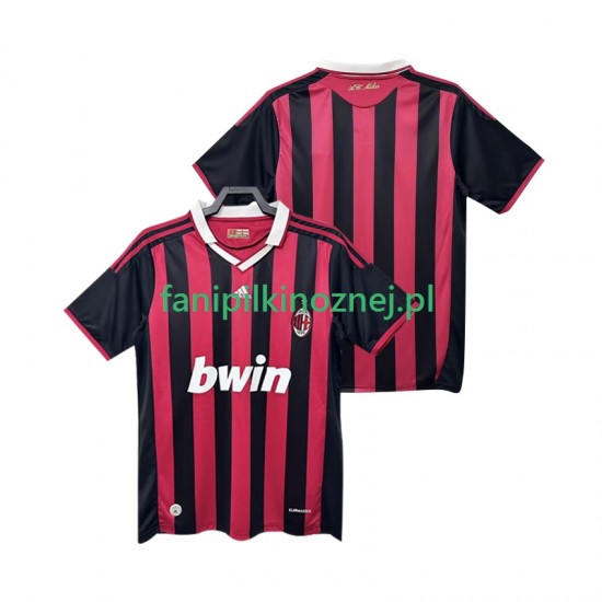 Koszulka AC Milan 2009 Retro 2010 Domowa Krótkie Rękawy ,Męska