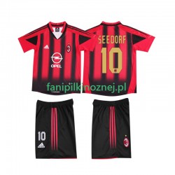 Koszulka AC Milan SEEDORF 10 2005 Retro 2004 Domowa Krótkie Rękawy ,Dziecięca